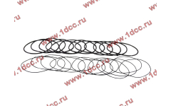 Кольцо уплотнительное гильзы цилиндра (комплект 12 тонких и 12 толстых) двигатель TD226B6G фото Великий Новгород